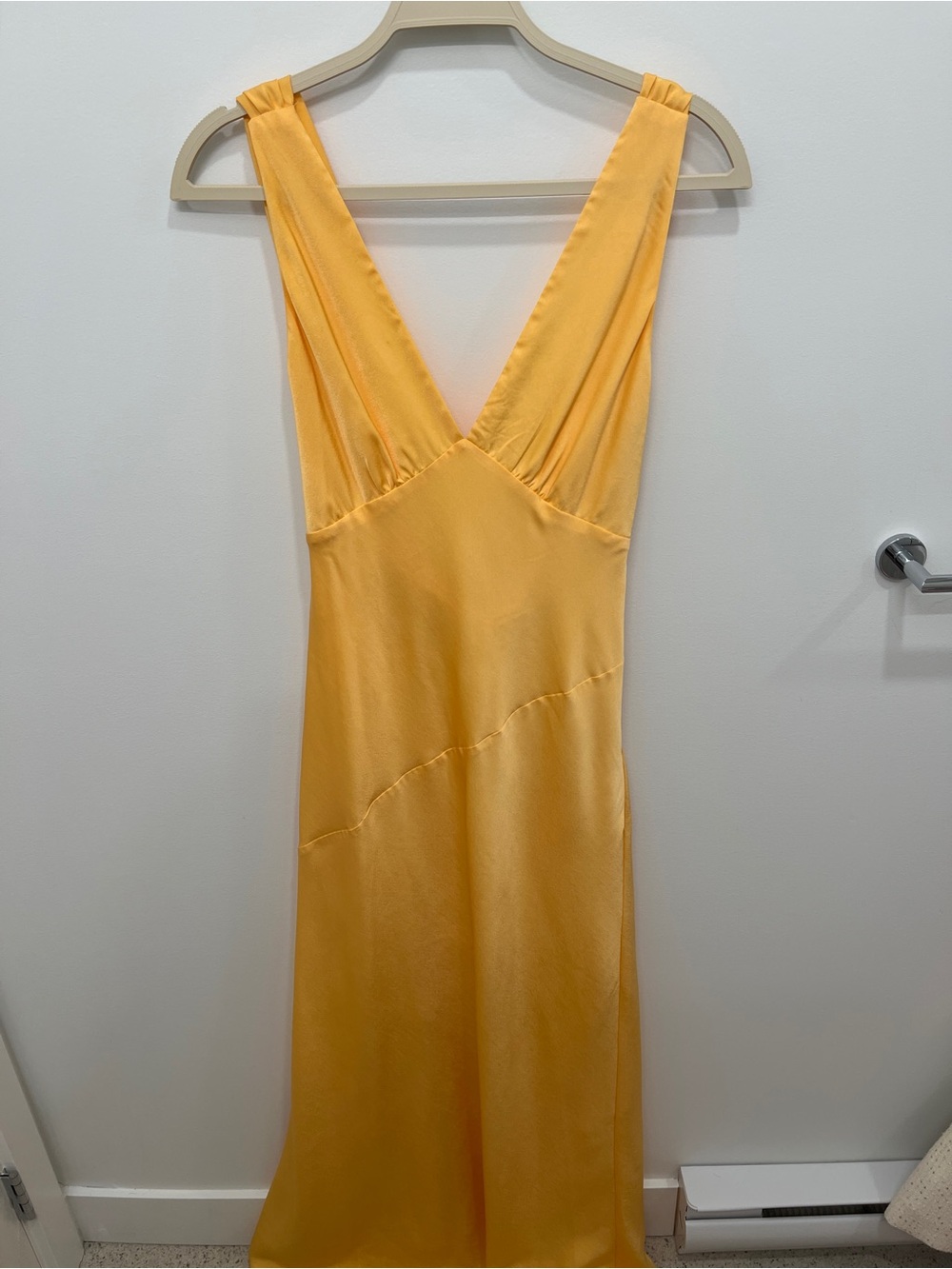Meshki Yellow Satin Dress